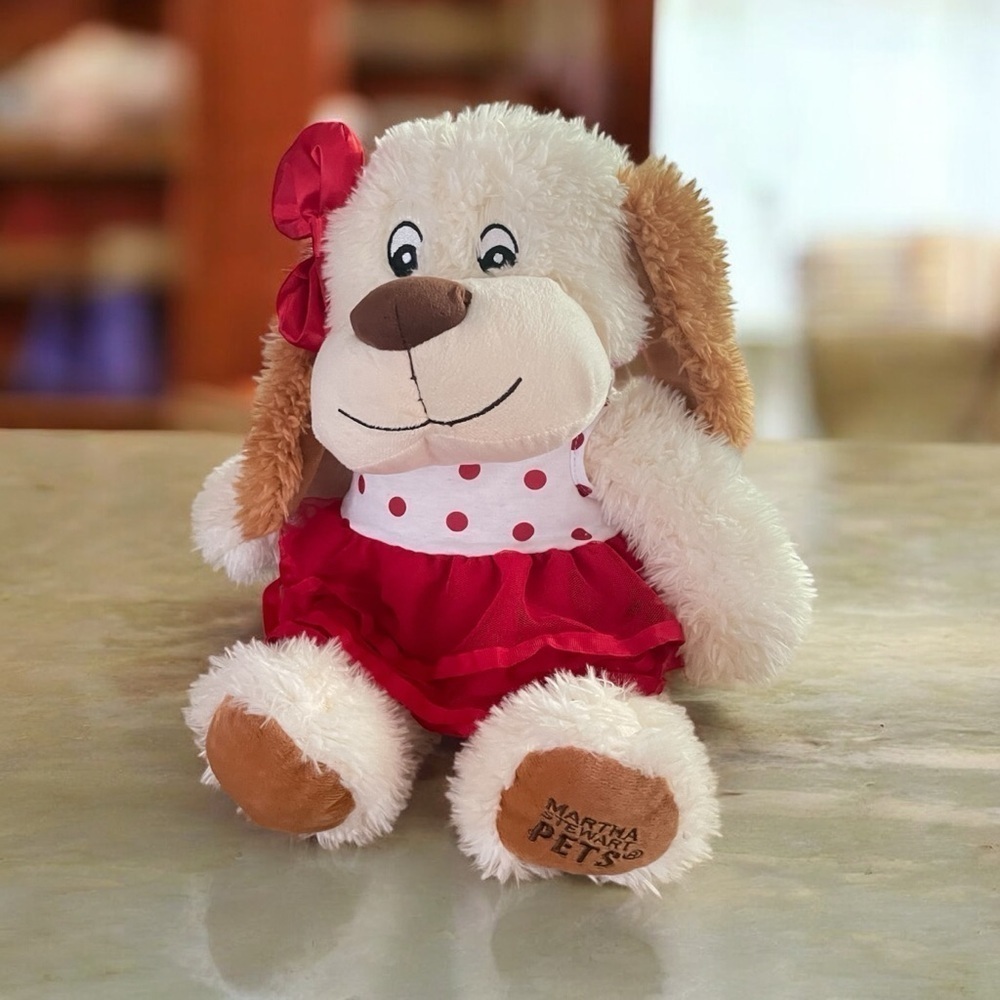 PETSMART MARTHA STEWART CHARITY 2014 16" PLUSH GIRL DOG STUFFED ANIMAL